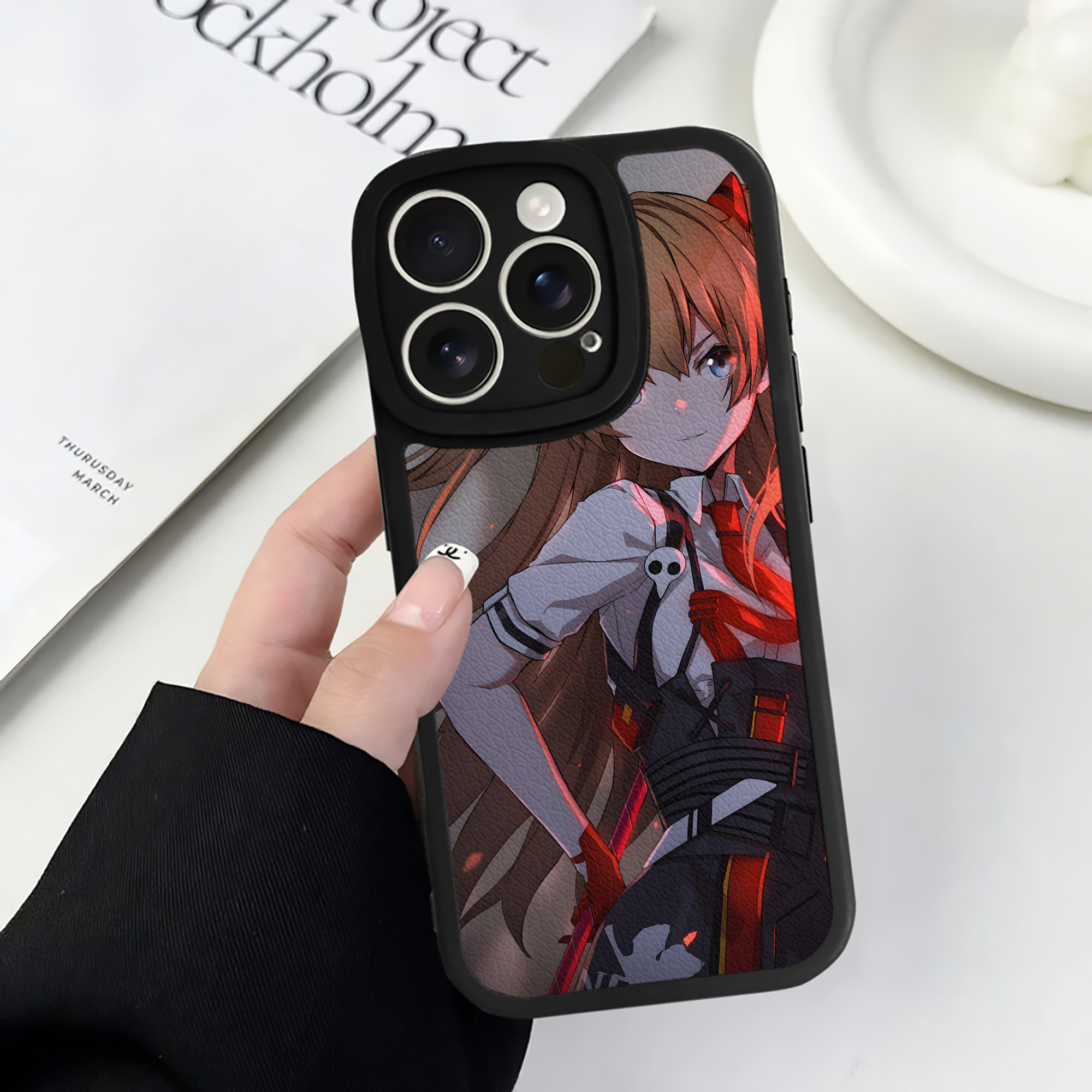 （画像用） EVA 新世紀エヴァンゲリオン 【iPhone 16シリーズ対応】シリコンスマホケース（レザー調） 材質：シリコン